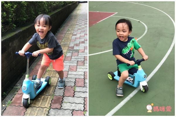 NONAKA WORLD - 變身騎士α 滑步車+滑板車 2 in 1-紅色