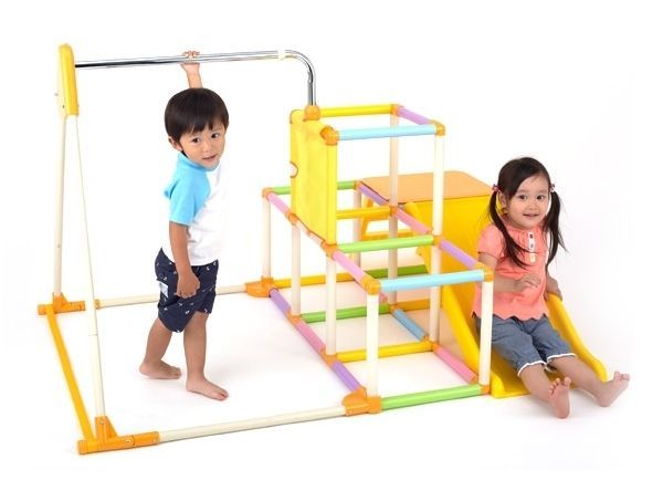 NONAKA WORLD - 【降價65折優惠】可收納滑梯鞦韆組