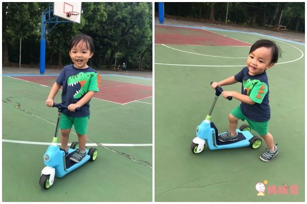 NONAKA WORLD - 變身騎士α 滑步車+滑板車 2 in 1-紅色