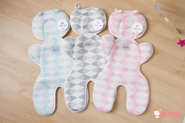 日本 YODO XIUI 3D 透氣推車涼墊、護頭頸枕