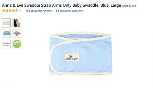 【美國 Anna & Eve】純棉嬰兒包巾►防驚跳、防掙脫，一夜好眠