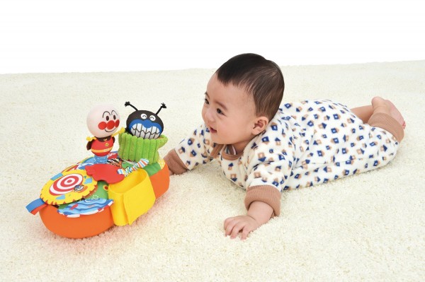 日本麵包超人 歡樂推車布玩具