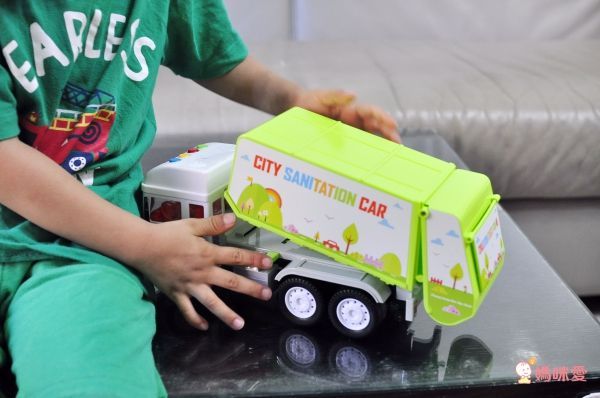 Slider 滑來滑趣 - 聲光磨輪工程車-垃圾車