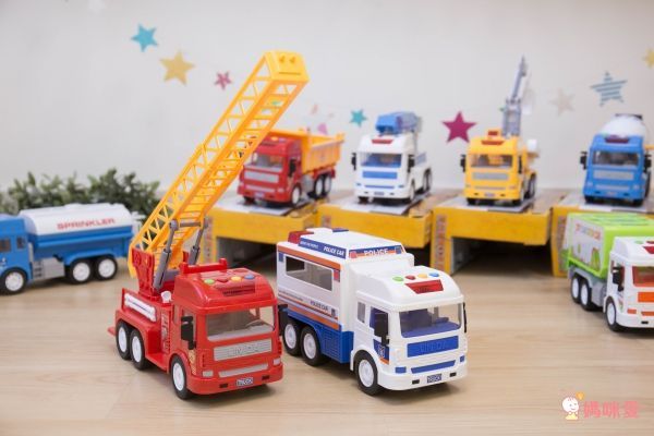 Slider 滑來滑趣 - 聲光磨輪工程車-消防雲梯車
