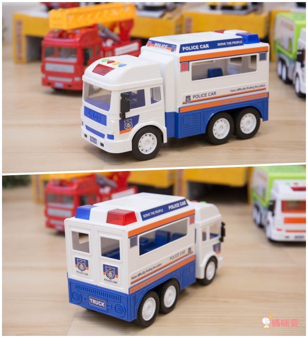 Slider 滑來滑趣 - 聲光磨輪工程車-警務車