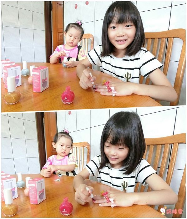 韓國 Peach and - 兒童安全水溶性蝴蝶結指甲油(附戒指)-11貝兒美女黃-10ml