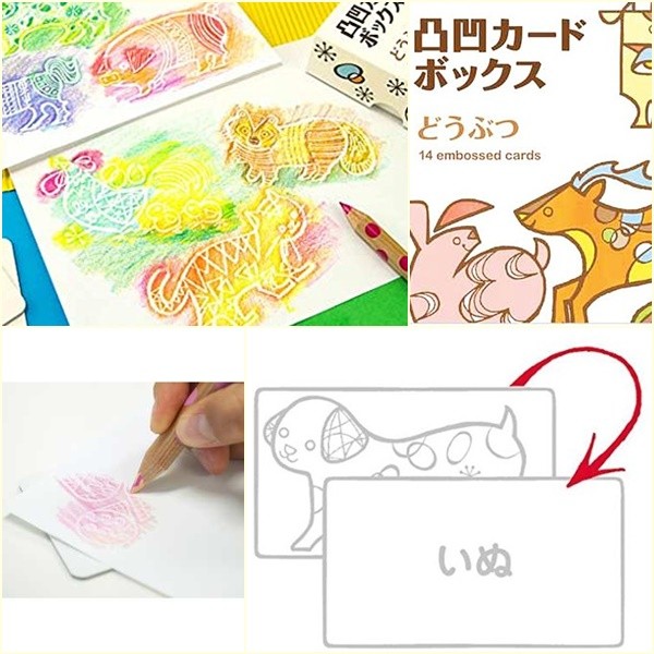 凹凸著色日文單字卡