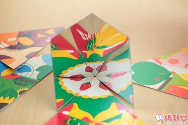 KOKUYO 雙面鏡三角趣味遊戲卡