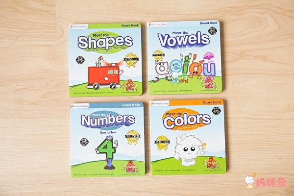 Preschool Prep - 厚紙書-4本