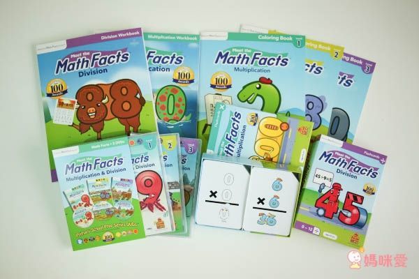 Preschool Prep - 數學豪華大全套-數學10片DVD、Math 練習本、Math 著色本、Math 閃卡、Math 乘除法練習本、Math 乘除法著色本、Math 乘除法閃卡