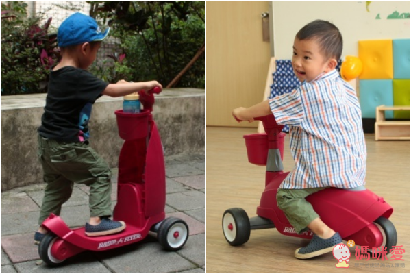 小袋鼠二合一滑步滑板車