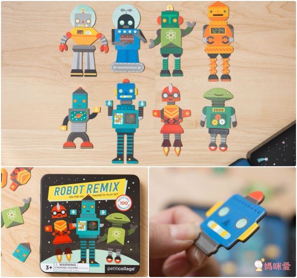 美國 Petit Collage 磁鐵盒／貼紙書 ✫ 繽紛童話風首選