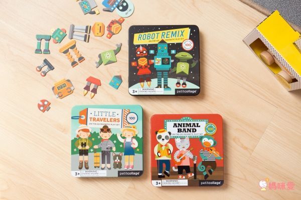 美國 Petit Collage - 磁鐵遊戲盒-動物樂團