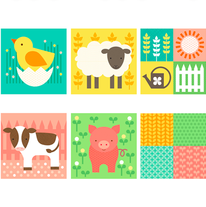 美國 Petitcollage 益智玩具 方塊拼圖