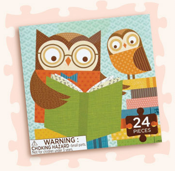 美國 Petit Collage - 小拼圖-蝴蝶-24片