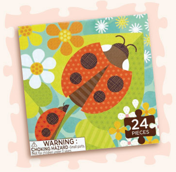 美國 Petit Collage - 小拼圖-蝴蝶-24片