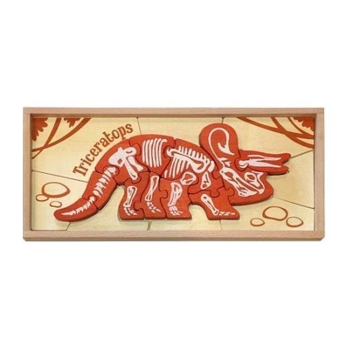 ✿new！Begin Again 透視木質拼圖：三角龍