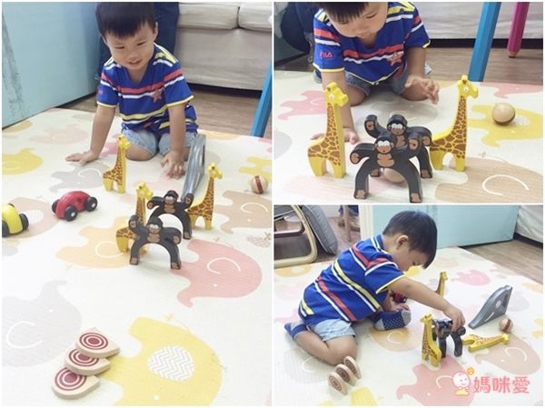 美國 Begin Again - 純木質益智玩具組-叢林動物保齡球