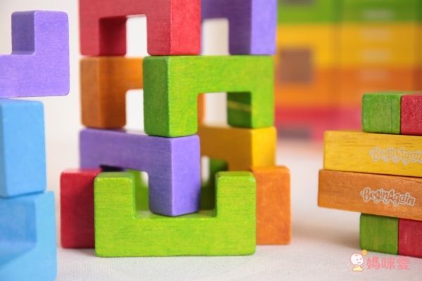 美國 Begin Again - 純木質益智積木-小建築師 - 48塊裝