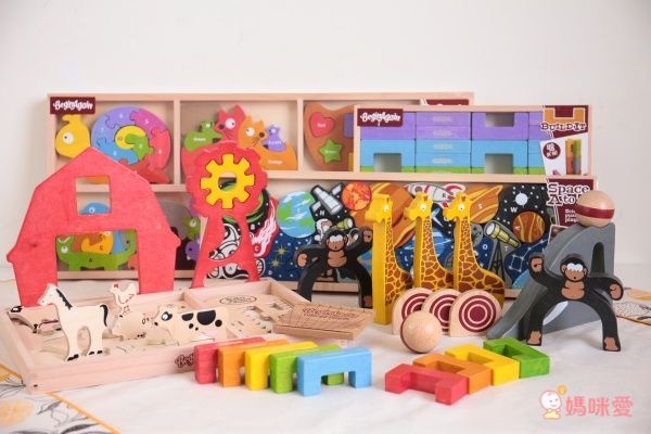 美國 Begin Again - 純木質拼圖玩具-稀有動物平衡船