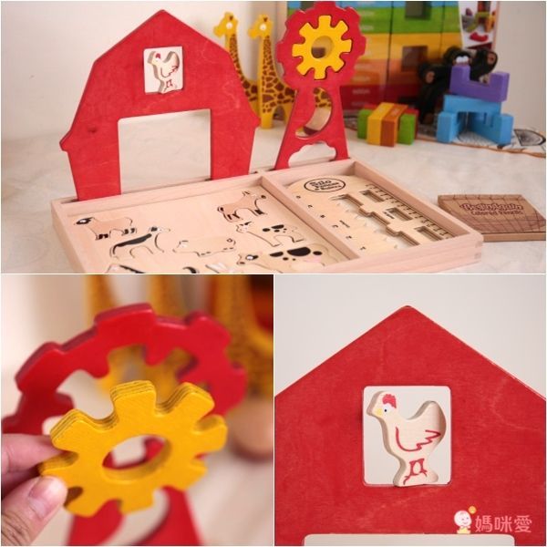 美國 Begin Again - 木質模板畫畫工具組-設計自己的開心農場-送美國Eco-Kids空白創作畫冊一本