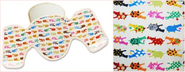 日本製頸部保護兩用口水巾：河馬好朋友