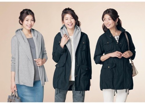 日本設計 孕媽咪 / 背巾媽咪 / 時尚媽咪「3WAY擴充式」保暖防風外套