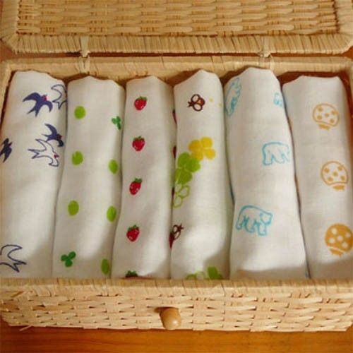 ❤ 經典小小圖超值方巾六件組