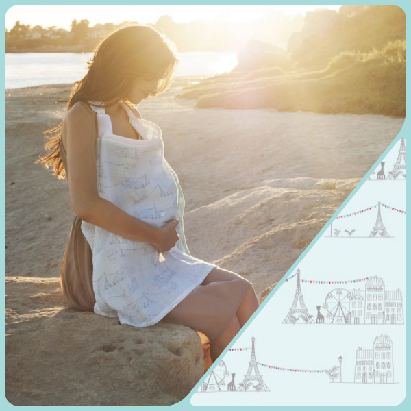 美國Baby au lait 時尚哺乳巾