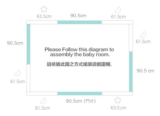 韓國製 iFam G尺寸遊戲圍欄