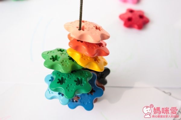 ✍Primomo普麗貓趣味蠟筆(附橡皮擦)：花瓣型