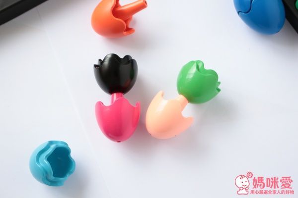 ✍Primomo普麗貓趣味蠟筆(附橡皮擦)：蛋殼型