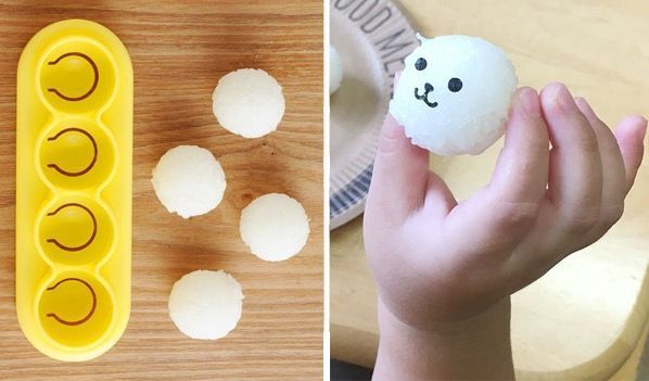 一口小湯圓米飯模具+造型海苔打洞器