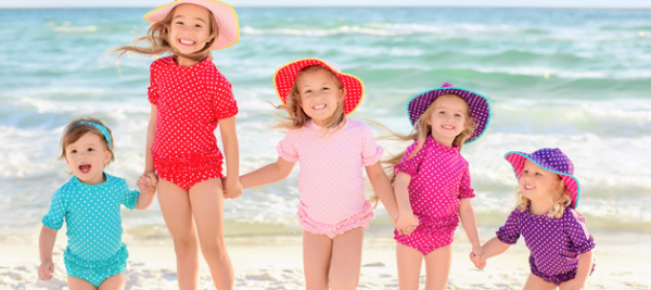 47折起↗美國 RuffleButts 防曬泳衣 / 上衣