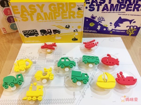 熱銷上千組【台灣製 ilovekids】可水洗八色印台、指印畫本