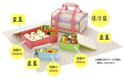 日本THERMOS保冷袋便當盒旅行組