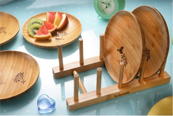  la-boos 竹韻樹鳥圓盤組