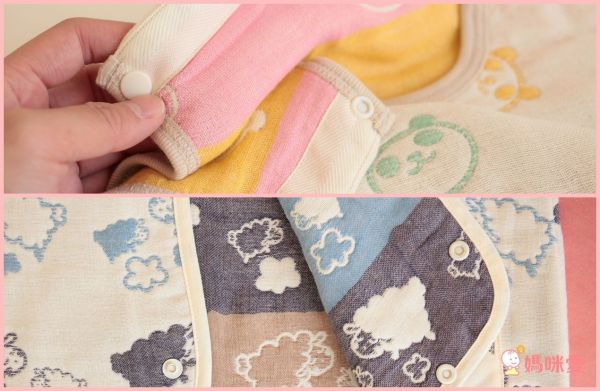 三河木棉六重紗防踢背心、紗布被