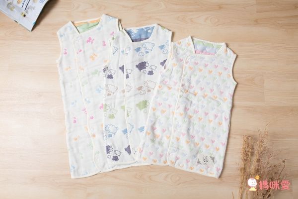 三河木棉六重紗防踢背心、紗布被