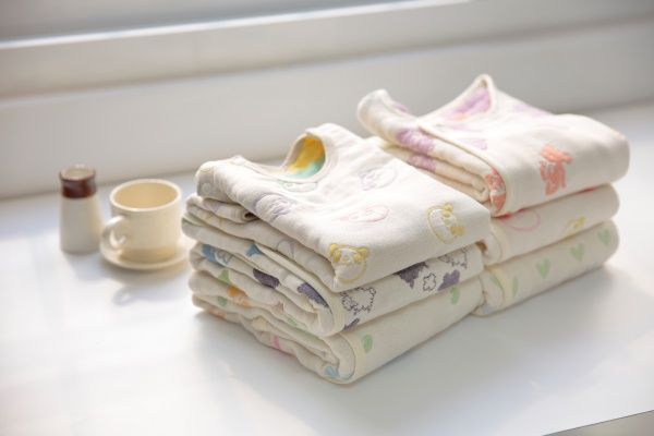 三河木棉六重紗防踢背心、紗布被