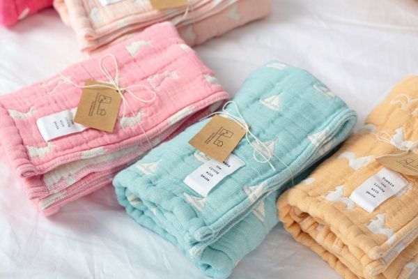 三河木棉六重紗防踢背心、紗布被