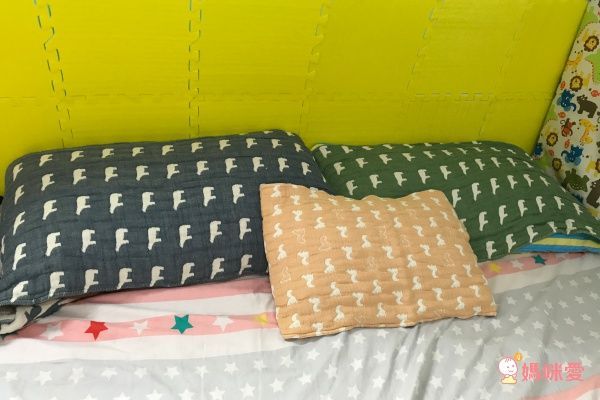 三河木棉六重紗防踢背心、紗布被