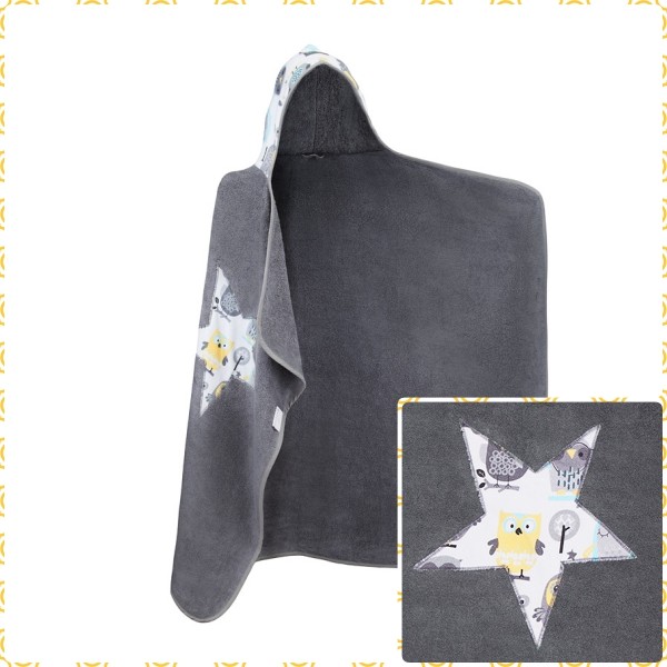 100%竹漿纖維連帽時尚浴巾