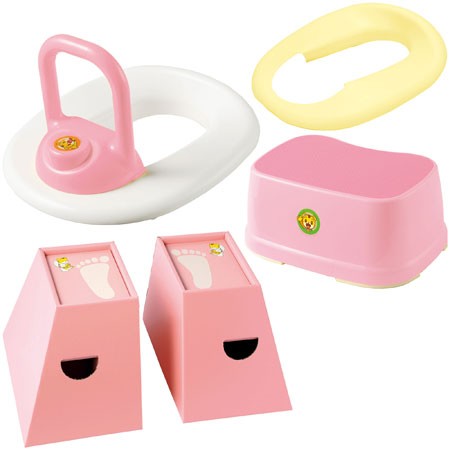 日本製巧虎幼兒輔助便器四件組