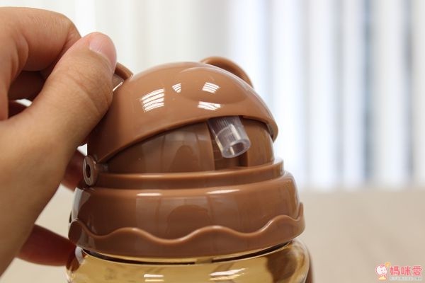 韓國 Pomier 朴蜜兒 - 韓製 HAPPYLAND Tritan 防脹氣十字孔自動果汁杯-上蓋專屬全配組-桃紅