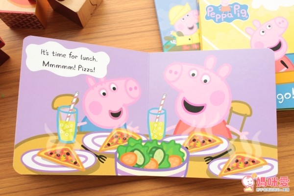 peppa pig, 粉紅豬小妹, 佩佩豬貼紙書, 繪本
