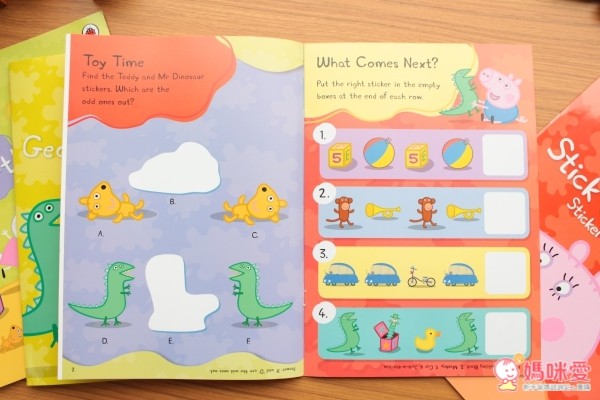 peppa pig, 粉紅豬小妹, 佩佩豬貼紙書, 繪本