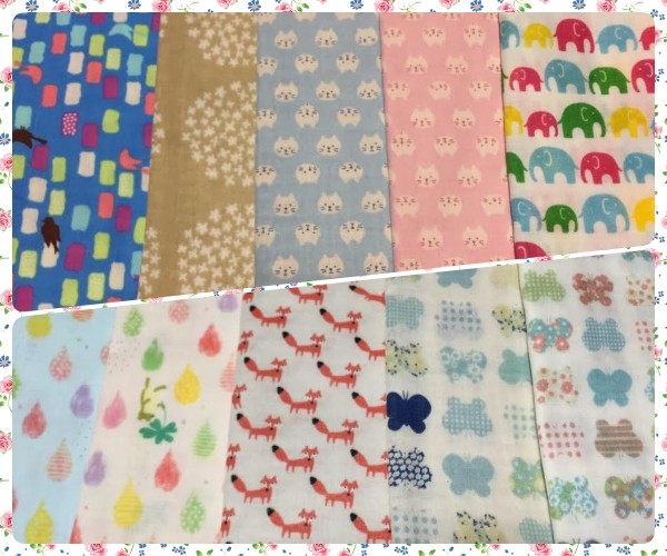 日本純手工八層紗雙面圍兜