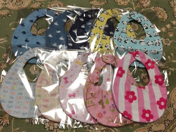 日本純手工八層紗雙面圍兜