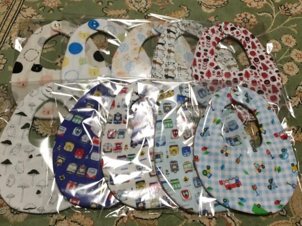 日本純手工八層紗雙面圍兜